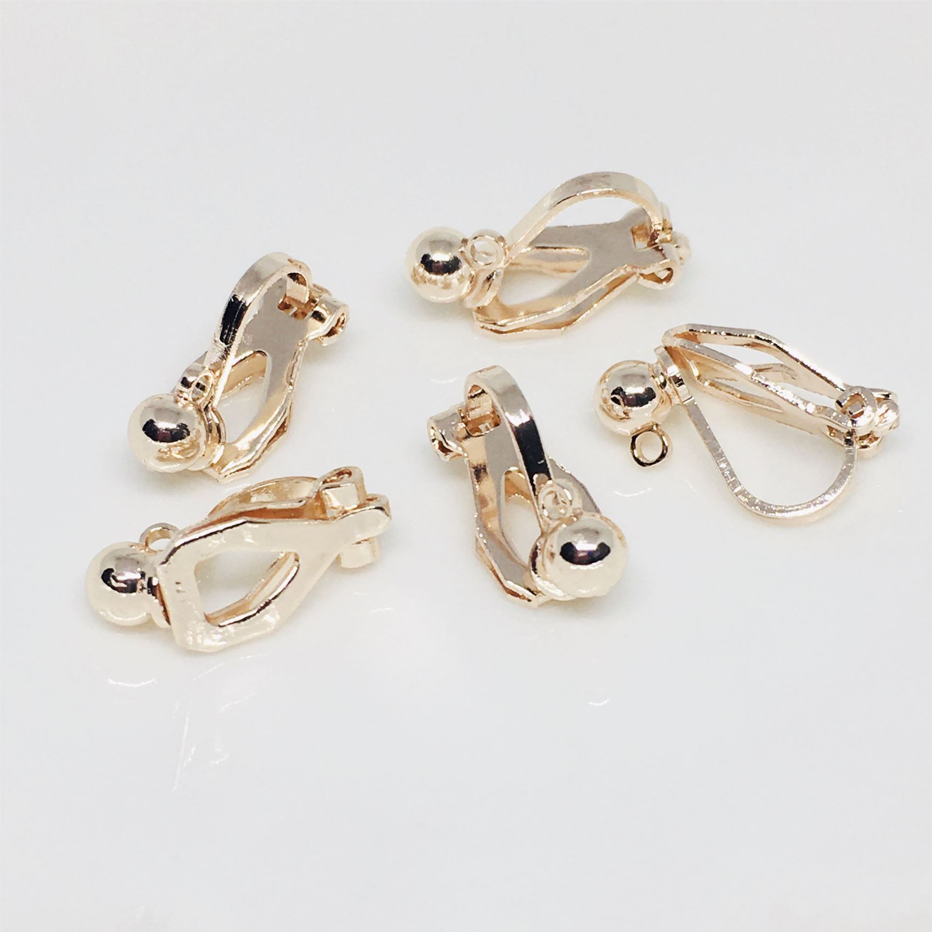 DIY Earrings Jewelry Accessories Triangle Clip Ear Clip Wave Bead Headband Hanging Non-Pierced Earrings Handmade to Change National Style