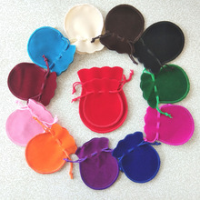 厂家直销简约精美绒布袋首饰袋饰品袋葫芦袋抽绳束口绒布袋可定