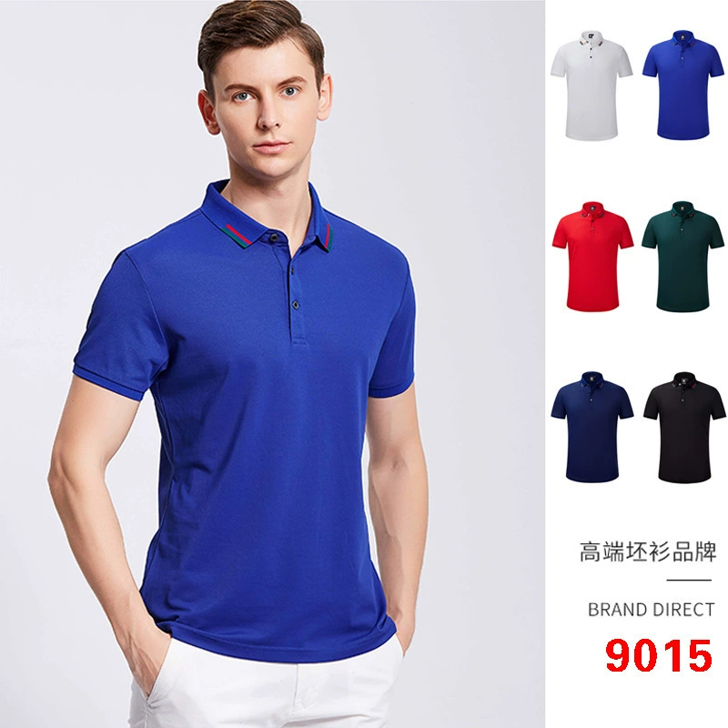 Фабрика в наличии рубашка корпоративной культуры летняя ледяная ионная мерсеризованная хлопковая рубашка поло с лацканами корпоративная рекламная футболка премиум-класса