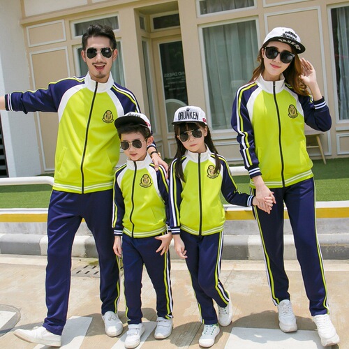 Parent-child clothing  autumn and winter clothing British sports suits family clothing kindergarten uniforms primary school uniforms activity class uniforms