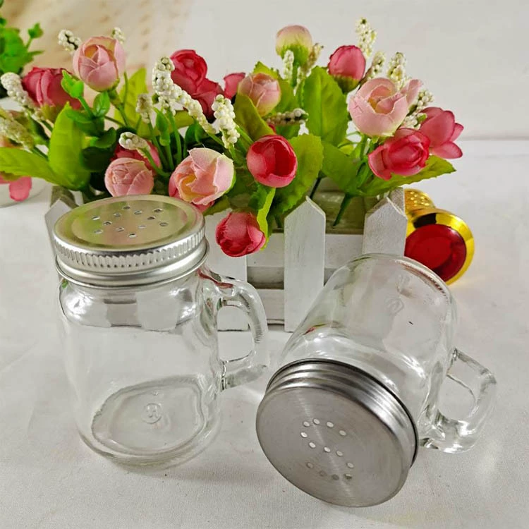 Прямая фабрика 120 мл ручка приправа Бутылка соль и перец барбекю приправа стеклянная бутылка с крышкой отверстия для перца бутылка оптом