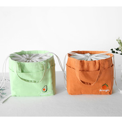 Office worker portable lunch bag for primary school students, Japanese-style cute large-capacity insulated hand-held fashionable lunch bag with lunch bag