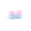 Resin with accessories, earrings, hair accessory, cream materials set, keychain, gradient, with little bears, handmade