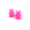 Resin with accessories, earrings, hair accessory, cream materials set, keychain, gradient, with little bears, handmade