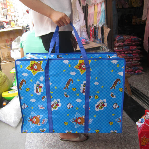 P1843 tamaño pequeño color tejido bolsa de viaje bolsa de equipaje bolsa de piel de serpiente Yiwu 9 yuanes 9 al por mayor image 1