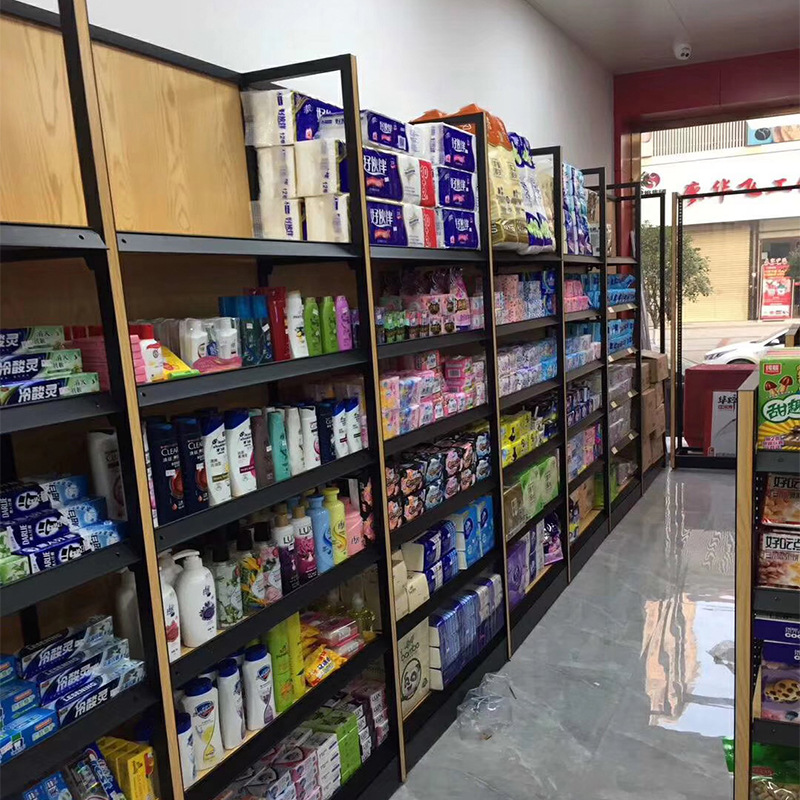 超市便利店货架 社区小卖部杂货店展示架 生活日常用品陈列架供应
