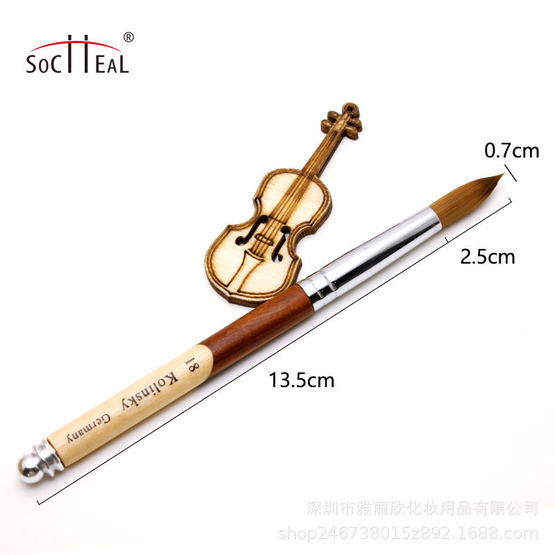 Comercio exterior Venta caliente productos costura de dos colores de madera varilla redonda cabeza tallada pluma de cristal suministro en stock nail art pen ventas directas de la fábrica