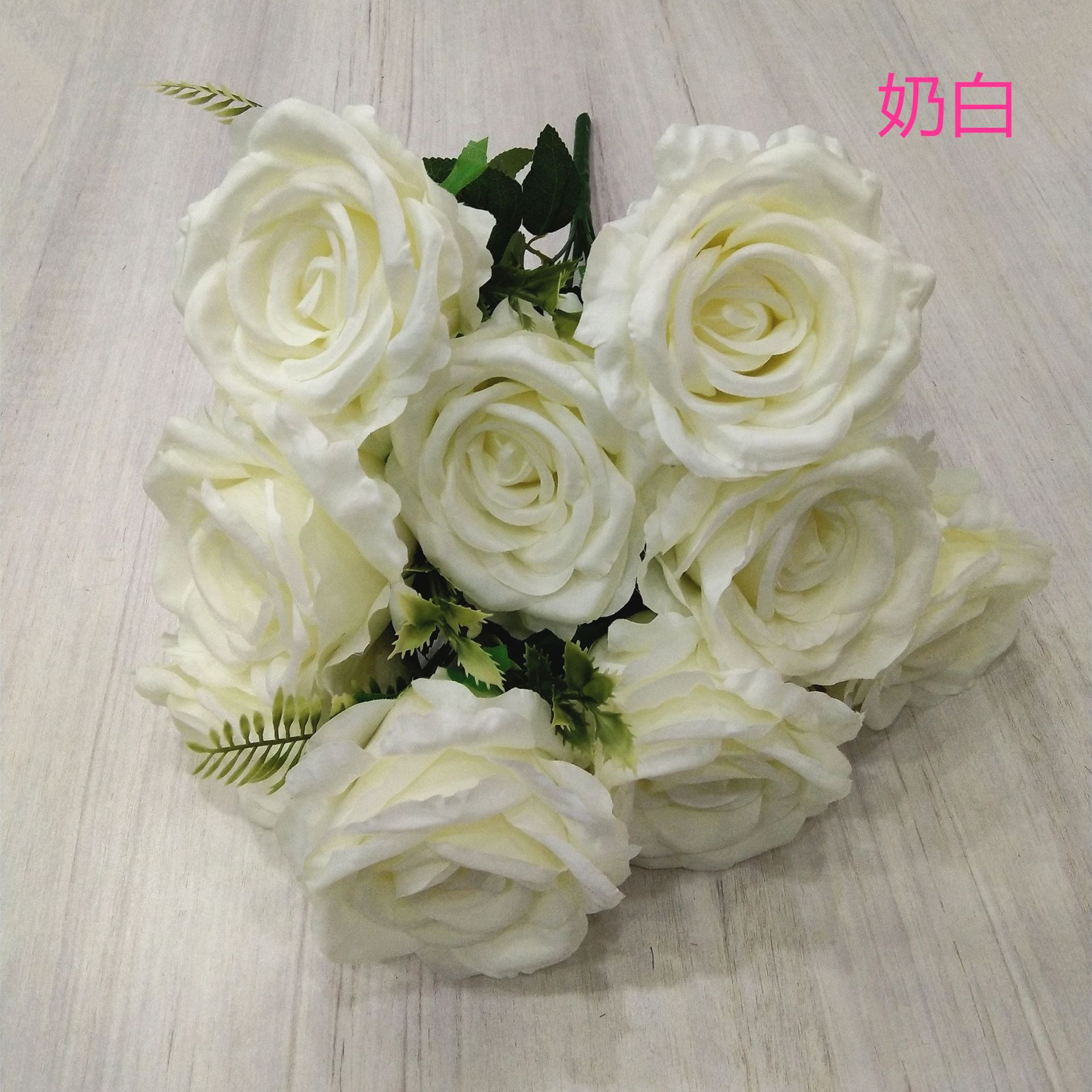 9-cabeza simulación grande Venus Rosa boda decoración del hotel Home Road plomo manojo de flores falsas