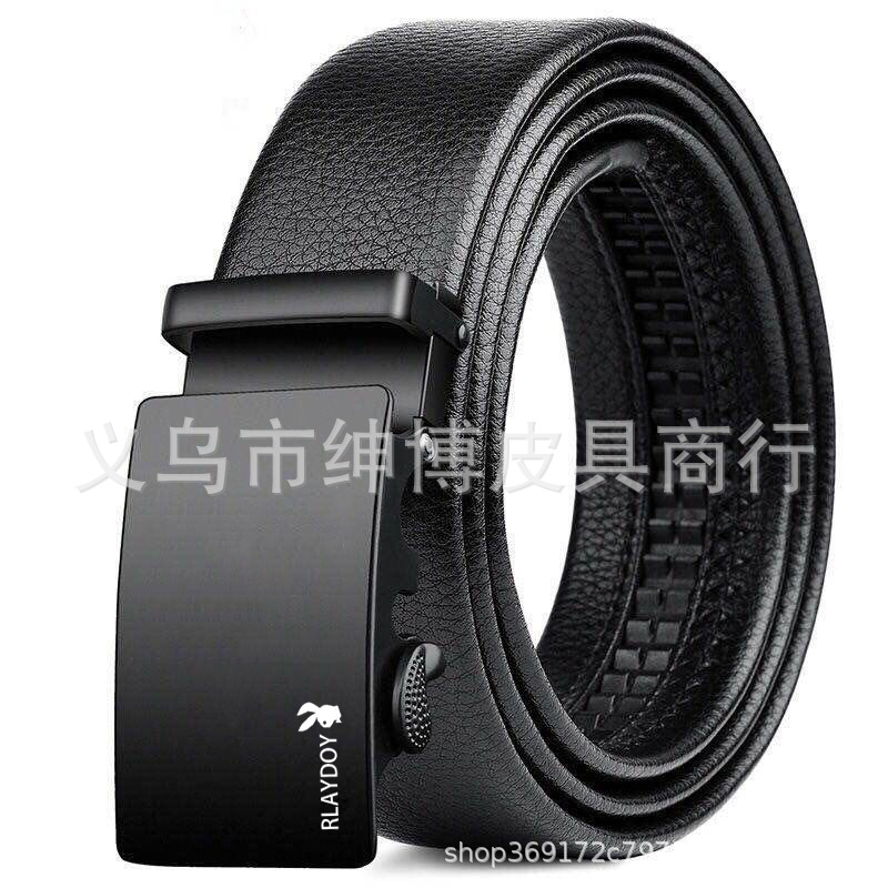 Genuine leather belt men's belt youth business fashion Korean leisure automatic buckle belt-zero purchase