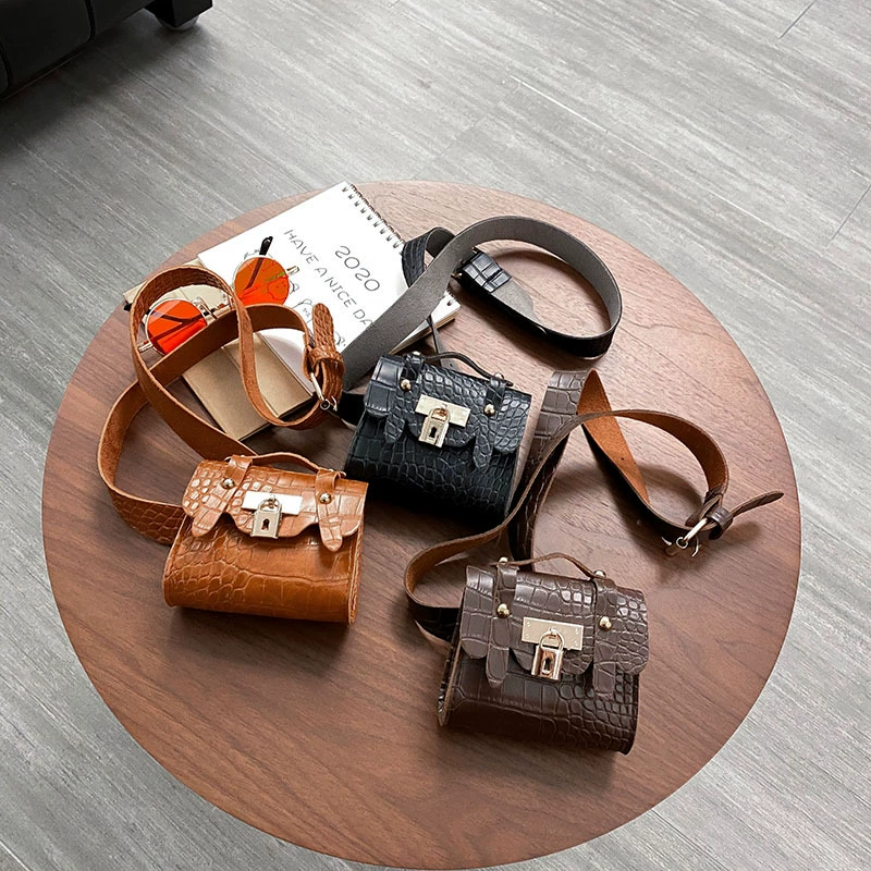 Брендовая belt bag, сумка через плечо, маленькая цепь, сумка для телефона, рисунок крокодила