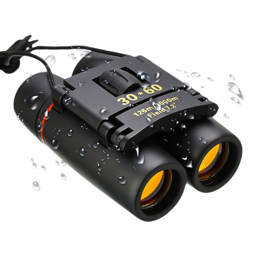 AliExpress Amazon cross-border e-commerce hot sale 30x60 cherry blossom telescope coated with red film mini binoculars outdoor