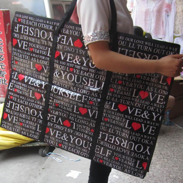 P1842 bolso tejido de color medio bolsa de viaje bolsa de equipaje bolsa de piel de serpiente Yiwu 9 yuanes 9 al por mayor