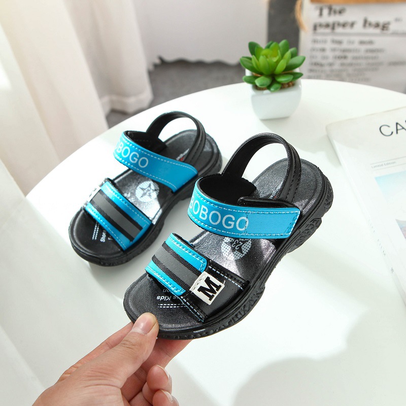 Children's Sandals Boys 2020 Summer New Girls' Toe Soft Sole Non-Slip Baby Shoes Children's Beach Shoes