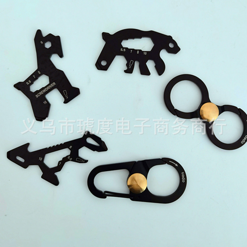 厂家直销户外野营工具 多功能开瓶器 小刀开瓶器 应急工具