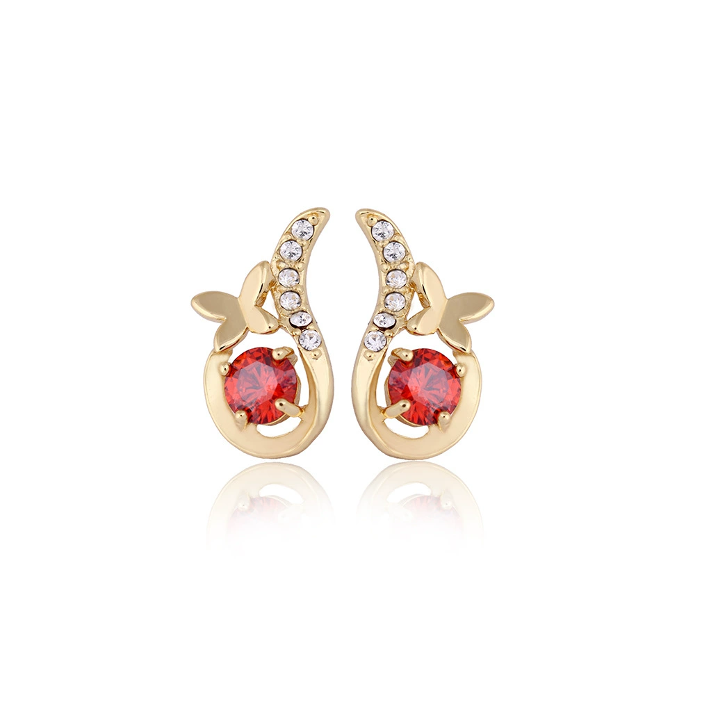 Серьги из платины с цирконием, 18 карат