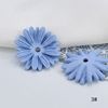 Fresh pendant flower-shaped, metal earrings, accessory, flowered