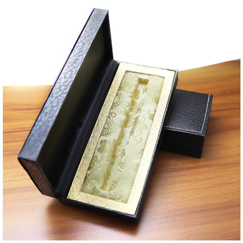 跨境厂家礼盒宝珠签字钢笔盒高档礼品单双支笔盒定LOGO创意礼盒