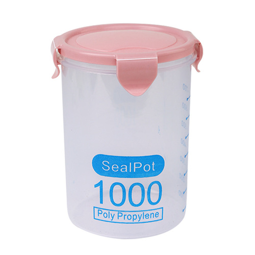 Sealed large transparent plastic sealed can milk powder can food can kitchen grain storage box storage tank