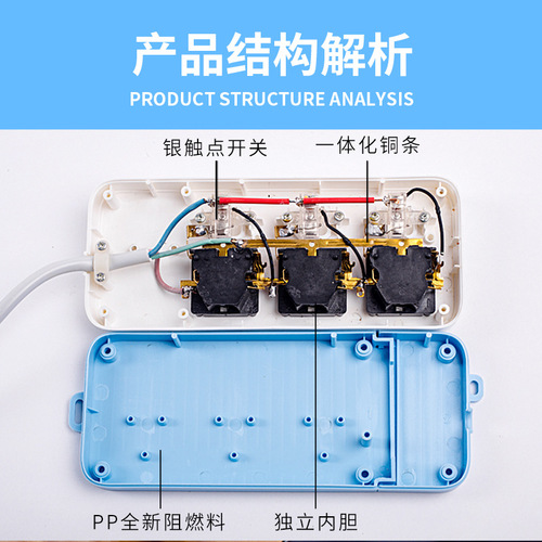 Wholesale household high-power power strips large, medium and small creative power strips office conversion sockets
