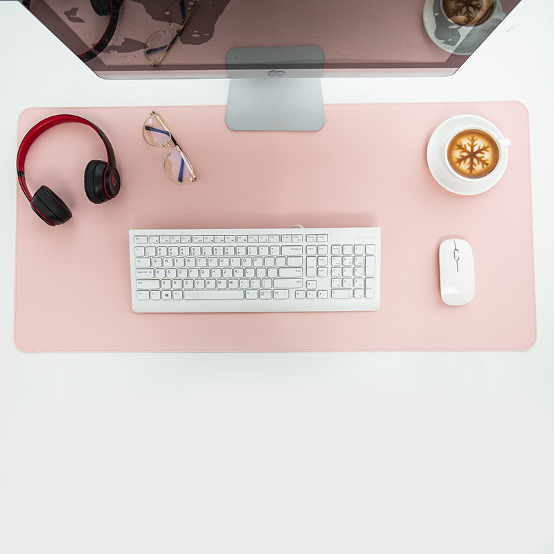 Fabricante en stock alfombrilla de ratón de cuero almohadilla de escritorio de oficina grande almohadilla de escritorio de la computadora a prueba de agua almohadilla de escritura del estudiante logotipo impreso