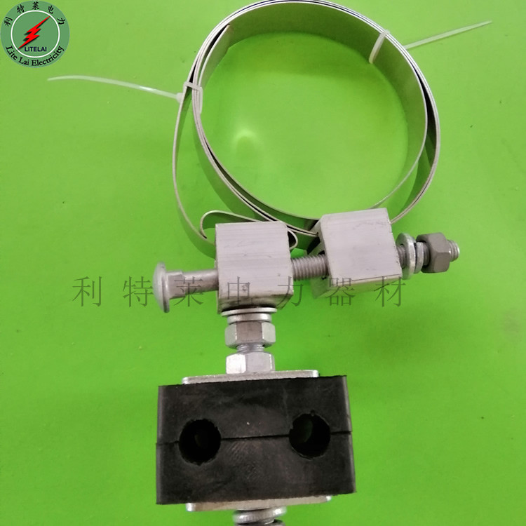 引下线夹光缆卡具ADSS杆用引下线夹橡胶绝缘夹具光缆引线线夹供应