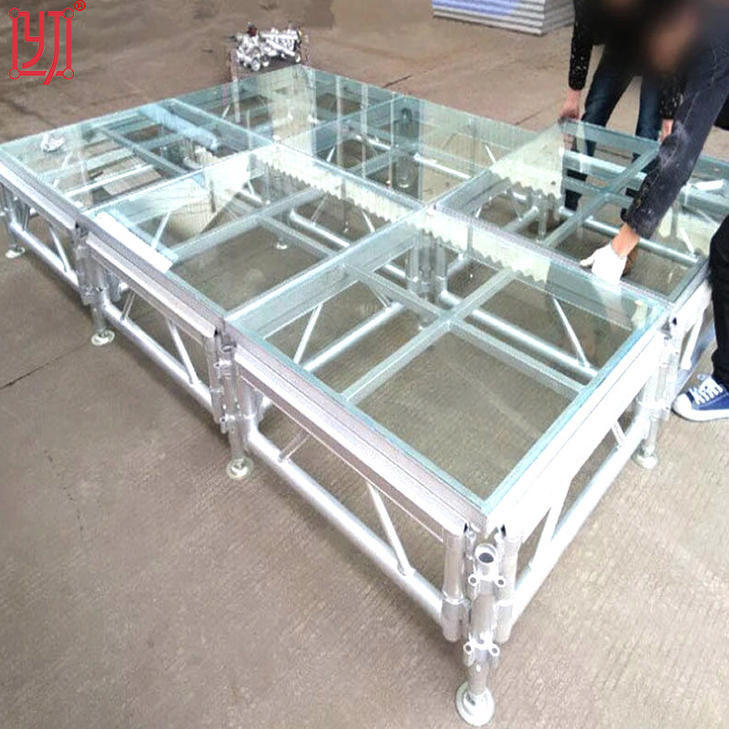 演出拼装舞台铝合金舞台 酒店婚庆T台流动舞台 学校表演玻璃舞台