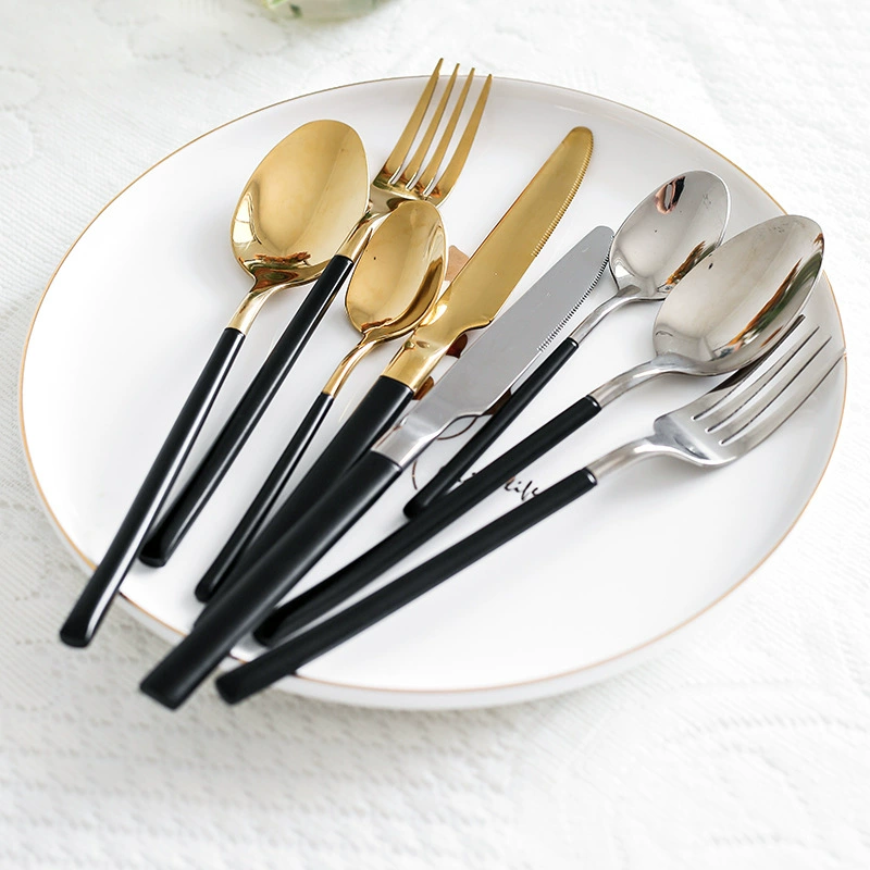 Coffee tableware stainless steel, golden matte set, 4 piece set