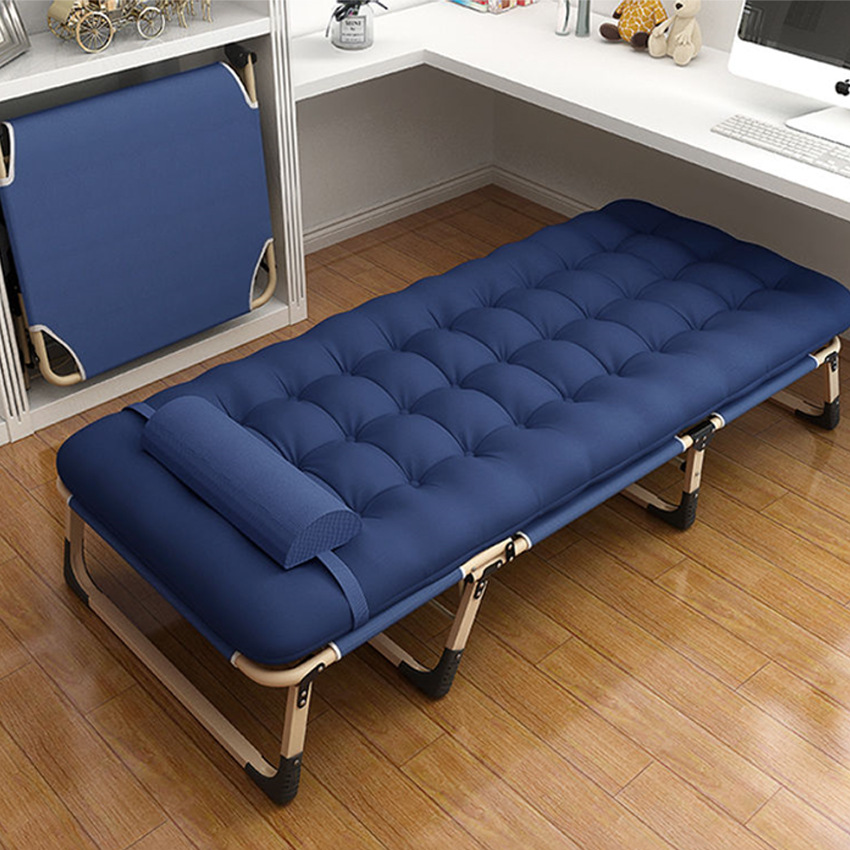 Folding bed single office nap lunch break folding recliner three folding bed outdoor home escort simple camp bed
