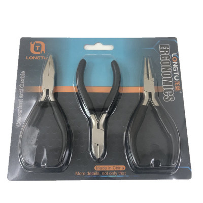 不锈镍铁尖嘴钳珠宝钳套装批发大量做现货圆嘴钳斜口钳