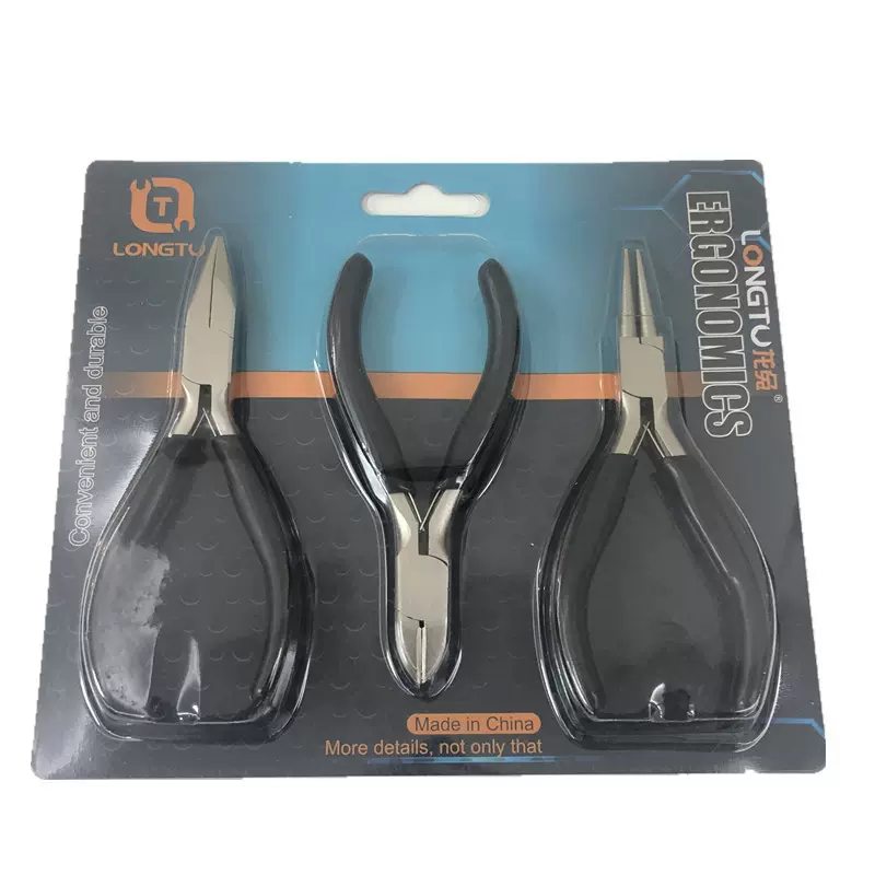 不锈镍铁尖嘴钳珠宝钳套装批发大量做现货圆嘴钳斜口钳首饰