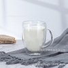 Coffee cup double -layer heat -resistant glass creative tea cup thermal cup cold drink milk fruit juice cup mug