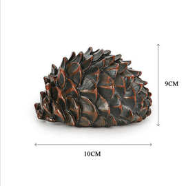 仿真石头藏私房钱收纳盒存钱盒树脂造型隐藏创意保险柜钥匙防丢失