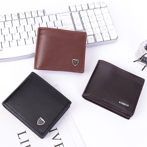 Men's wallet PU short fashion wallet with driving bag casual horizontal youth wallet multi-function card wholesale
