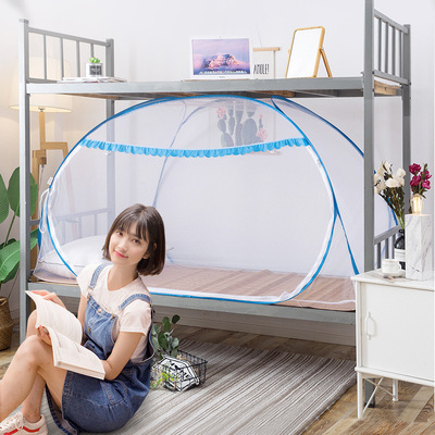 免安裝學生宿舍蚊帳90單門上下鋪1.0m床簾1.2米單人廠家