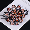 Shampoo, hair accessory, hairgrip, hairpins, big crab pin, South Korea, wholesale, flowered