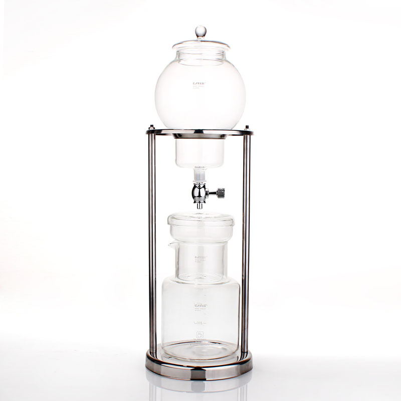 New Model Ice Drip Coffee Maker for Home Use, Stainless Steel Extraction Ice Drip Device for 5-10 Servings, American-Style Cold Brew Coffee Pot