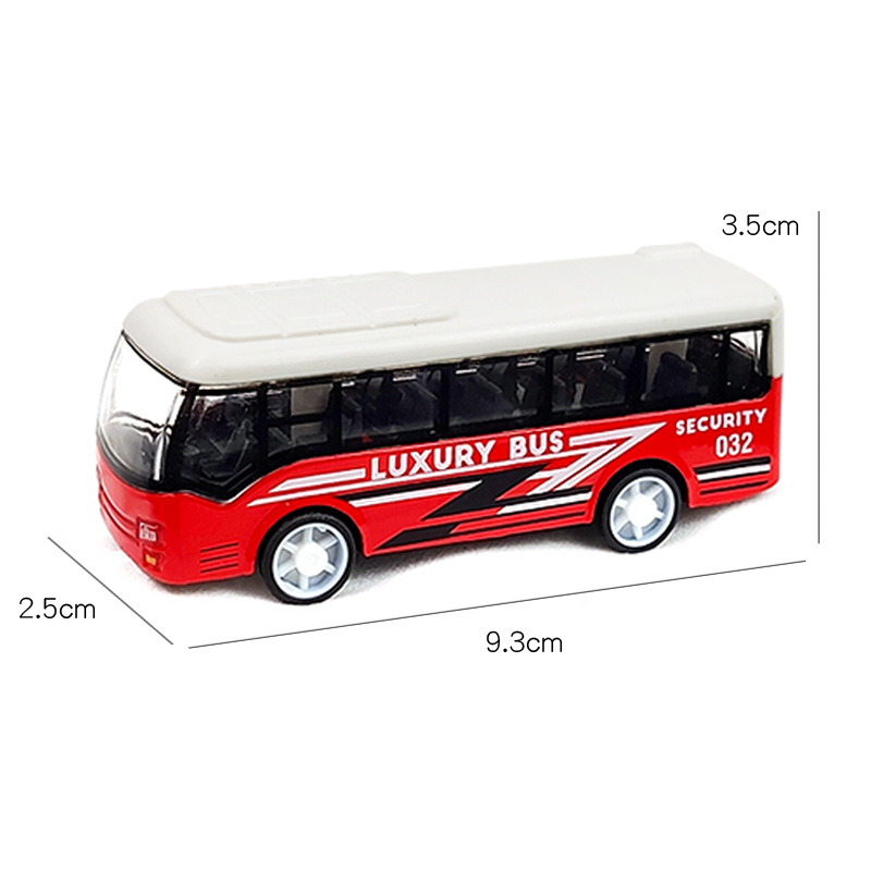 Toy alloy bus, alloy bus model, children's toy bus, metal bus model, toy car