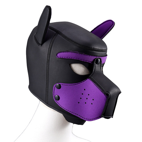 Sexy dog ​​headgear, adult products, male and female training role-playing, nightclub dance, leather mask, flirting props