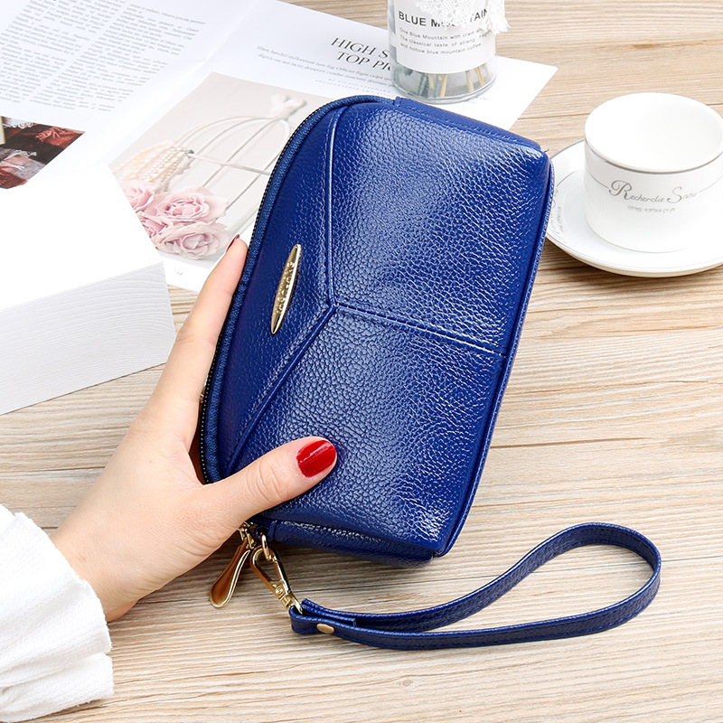 Nueva moda casual embrague billetera de mujer monedero largo bolso del teléfono móvil embrague de gran capacidad Bolso pequeño de las mujeres