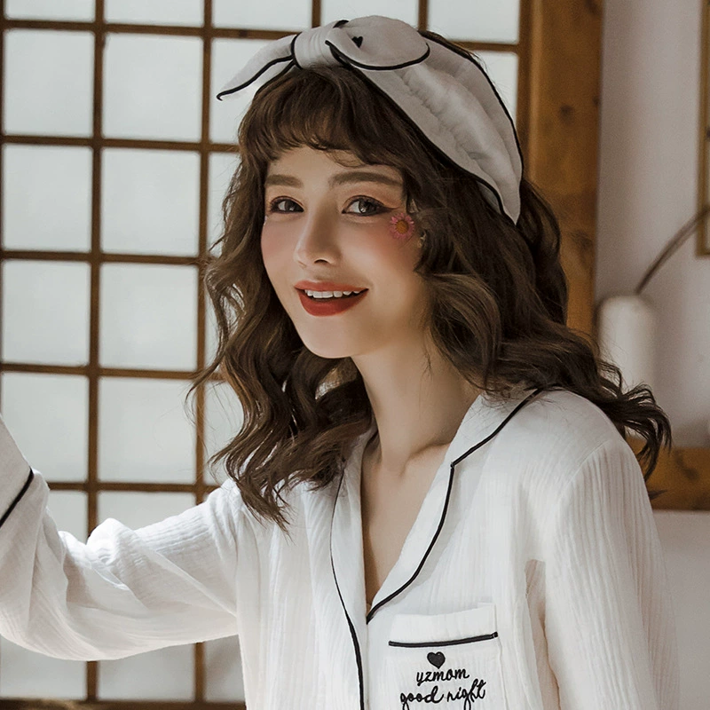 Yuezi мама Марля Yuezi тюрбан с бантом кружевная Милая повязка для волос с широкими полями женская косметика для мытья лица повязка для волос