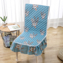连体餐椅垫靠背坐垫一体椅垫便宜餐椅套椅子罩中式绗绣垫直供代发
