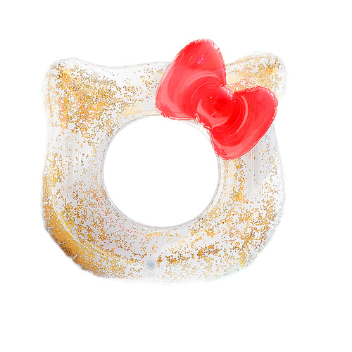 Supply ins Internet celebrity thickened children's sequined bow KT cat swimming ring child baby armpit ring