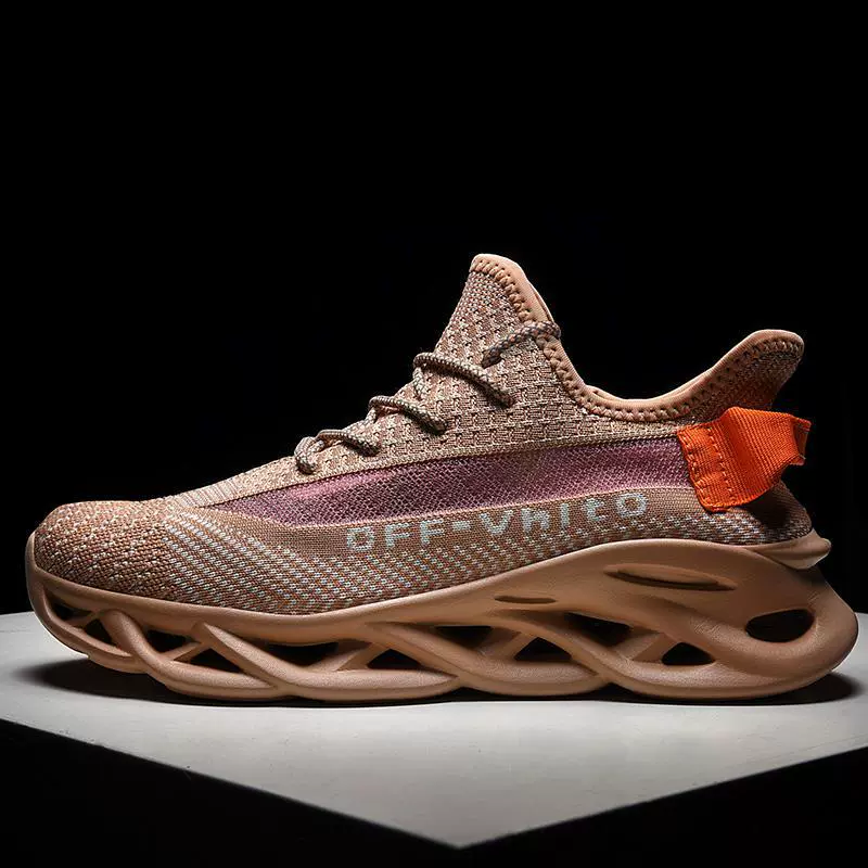 Трендовые дышащие кроссовки с сеткой, мужские летние новые повседневные мужские туфли, спортивная нижняя часть, Мужская обувь из кокоса