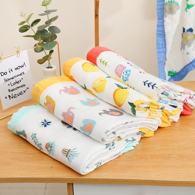 Gauze duvet for baby, children's fluorescence bath towel