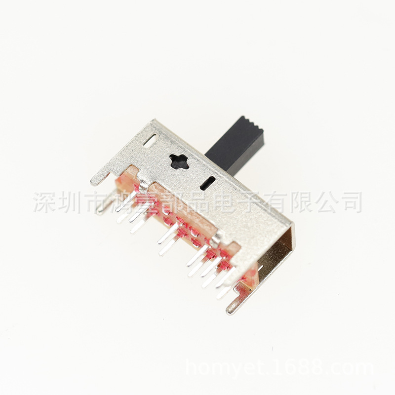 深圳鸿壹供应双极五档拨动开关 SS-25D01立式5档拨动开关