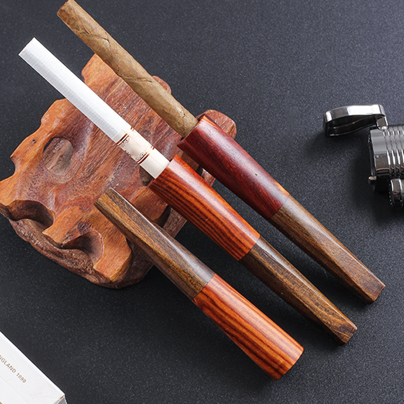 V-Mouth Solid Wood Cigarette Holder Pipe 1cm Small Cigar Cigarette Holder Hand-Rolled Cigarette Holder Multi-Functional Men's and Women's Thin Cigarette Holder V-Mouth Solid Wood Cigarette Holder Pipe 1cm Small Cigar Cigarette Holder Hand-Rolled Cigarette Holder Multi-Functional Men's and Women's Thin Cigarette Holder