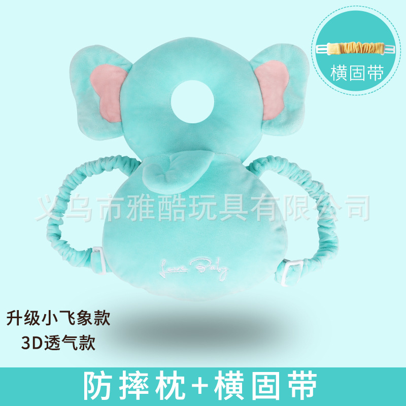 Almohada anti-caída del bebé reposacabezas Protección Infantil Niño anti-colisión tapa de terciopelo de cristal de juguete multifuncional almohada del bebé image 9
