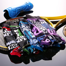 纯棉男士内裤平角裤新款个性印花短裤潮男韩版卡通紧身四角小裤头