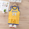 Children's vest, set, summer tank top, T-shirt, shorts, Korean style, children's clothing