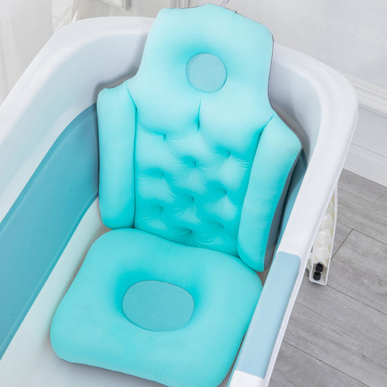 Adult folding bath bucket cushion suspension pad baby bath artifact bathtub bath rack bath bed non-slip net factory outlet